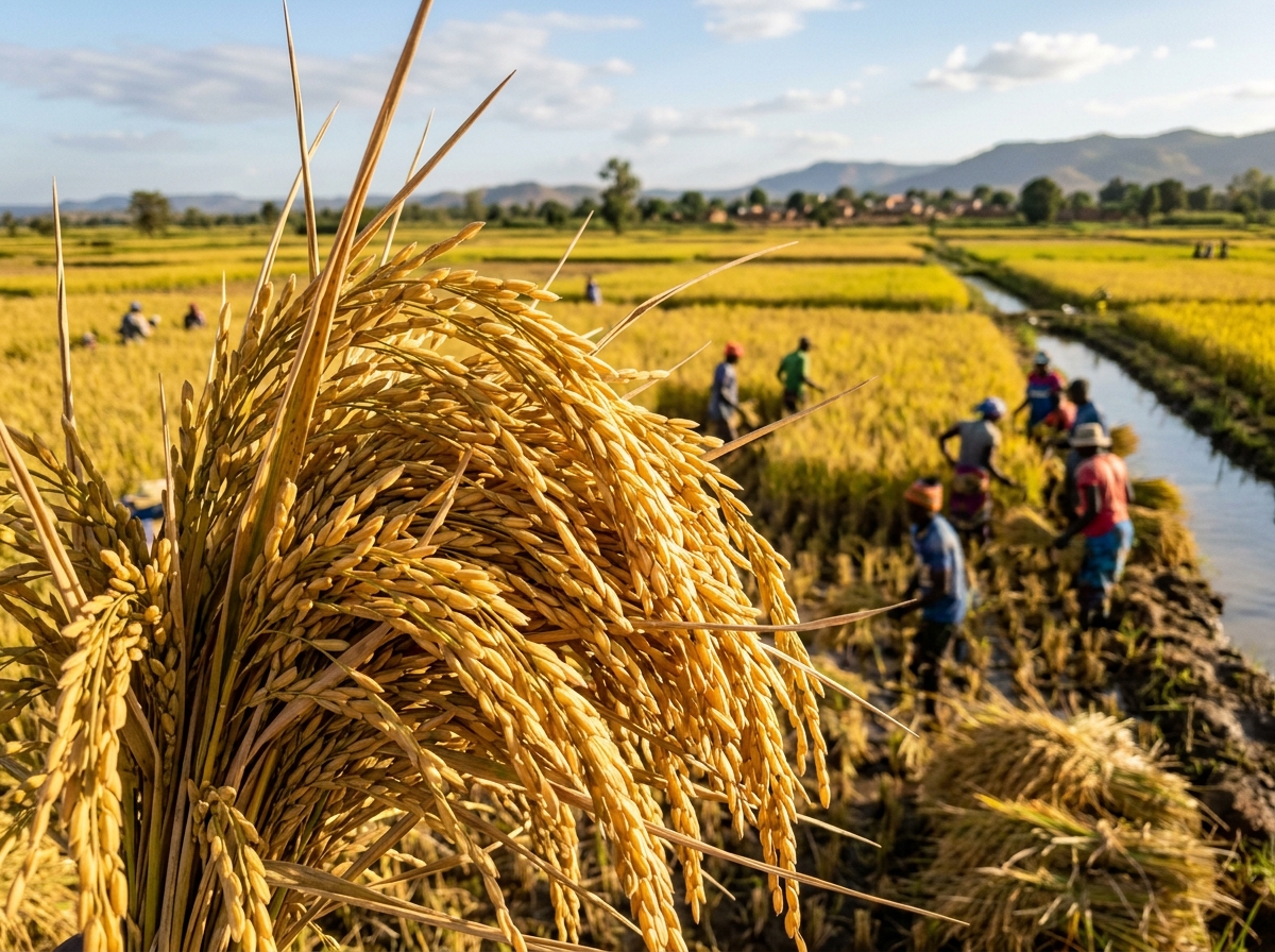 Aromatic Basin Rice Paddy Harvest